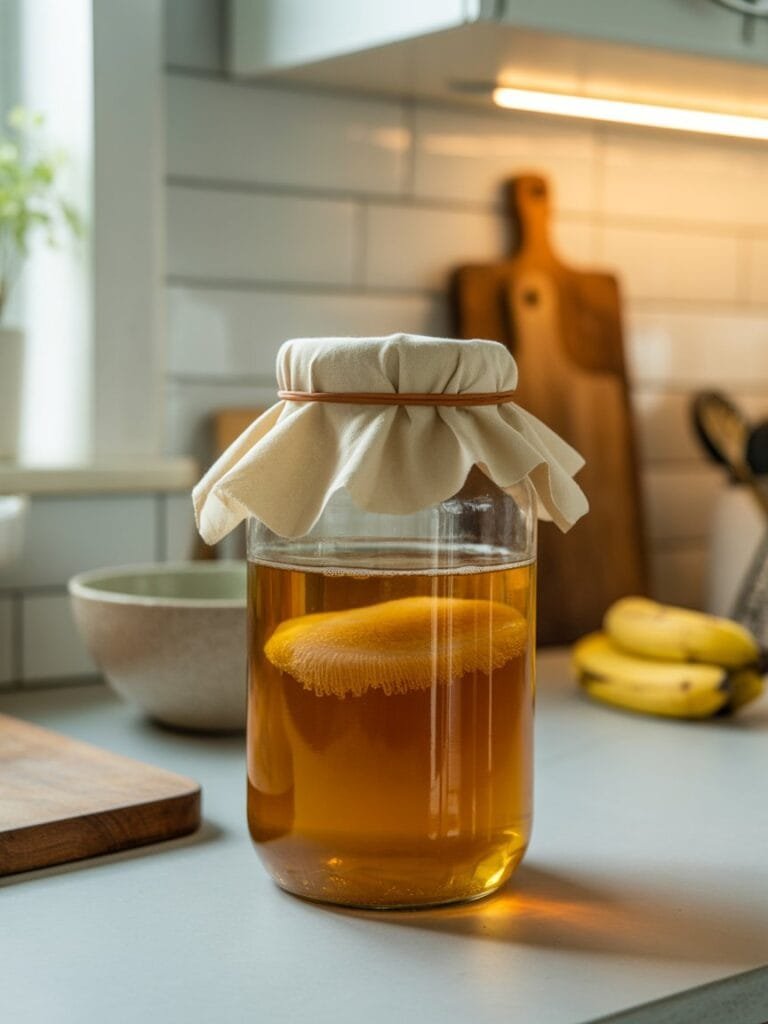 kombucha fermenting 1