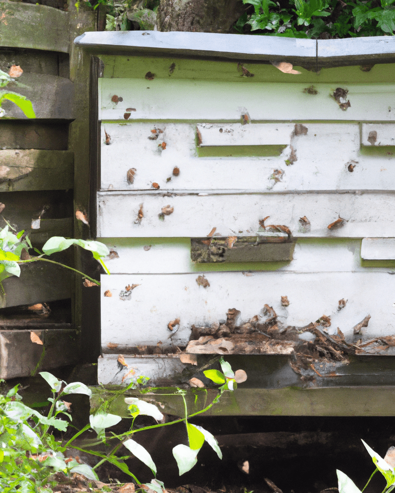 bees on a hive 1