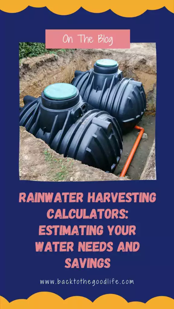 Rainwater Harvesting Calculators pinterest
