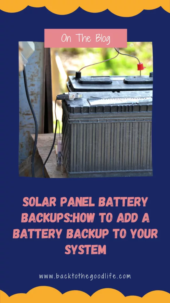Solar Panel Battery Backups pinterest