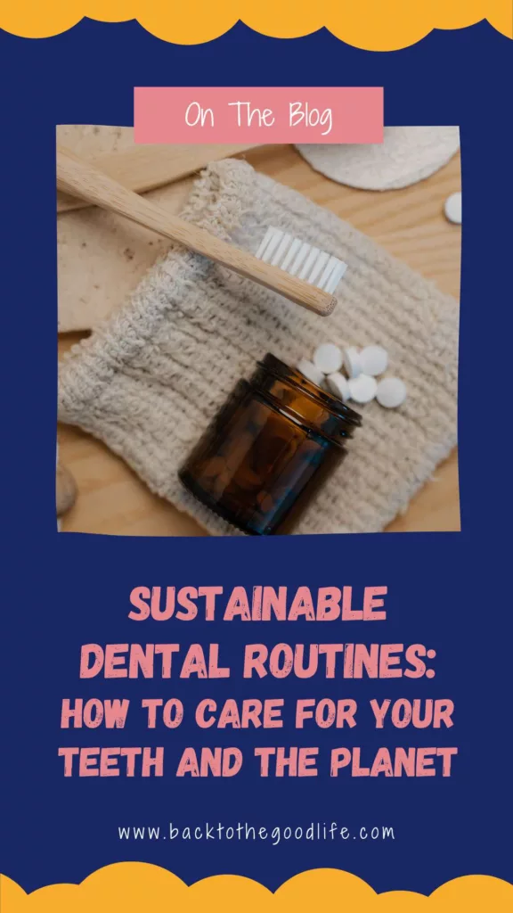 Sustainable Dental routine pinterest