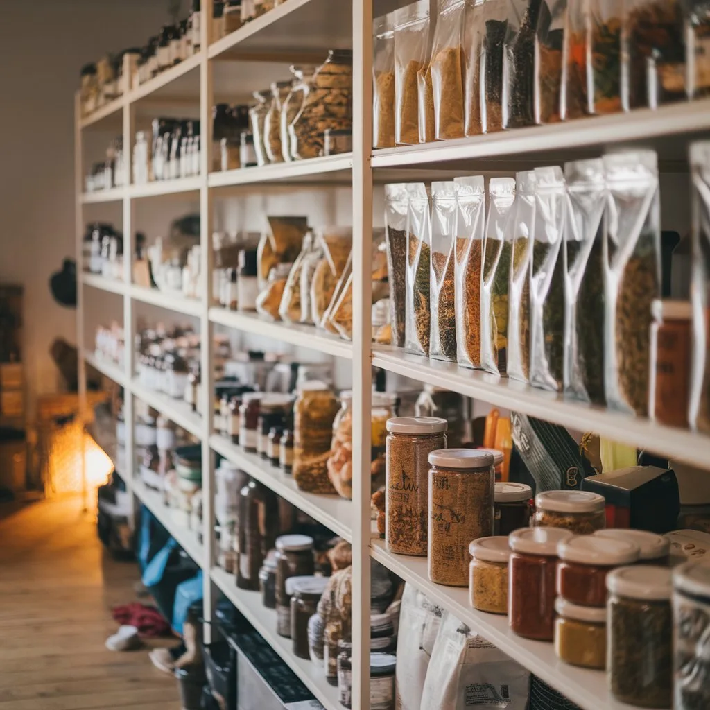 Home 8 a shelf filled with various dehydrated food 2
